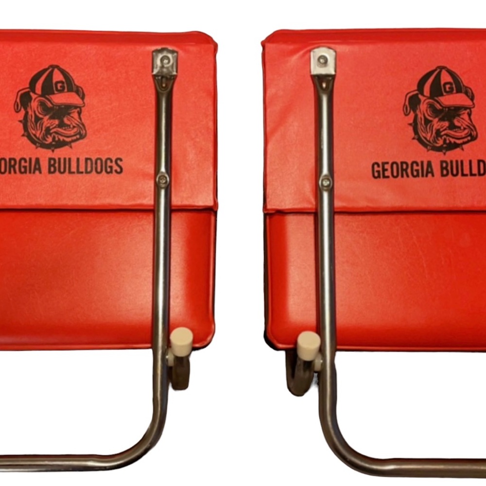 Vintage Georgia Bulldogs stadium seat set